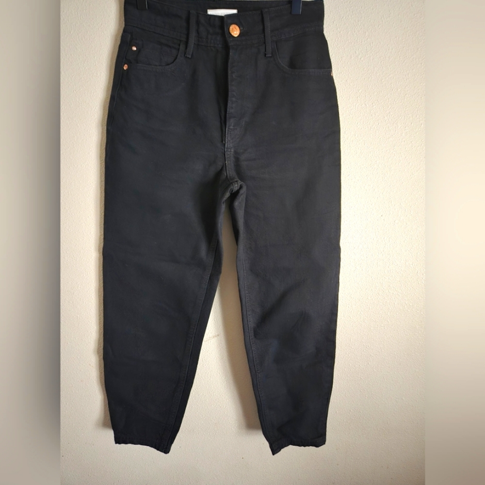 RIVER ISLAND black barrel jeans